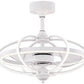 JS-LXR Modern BLDC 20" Ceiling Chandelier Fans SLR0050-Matt White