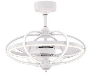 JS-LXR Modern BLDC 20" Ceiling Chandelier Fans SLR0050-Matt White