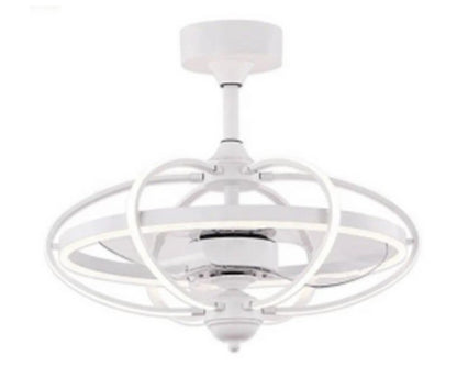 JS-LXR Modern BLDC 20" Ceiling Chandelier Fans SLR0050-Matt White