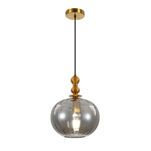 JSPHILO 4-345-1xE27-Smoke Impressions Glass Hangings