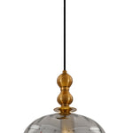 JSPHILO 4-345-1xE27-Smoke Impressions Glass Hangings
