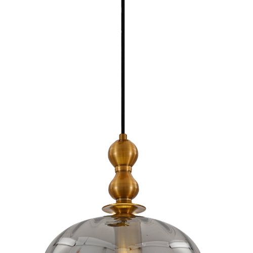 JSPHILO 4-345-1xE27-Smoke Impressions Glass Hangings