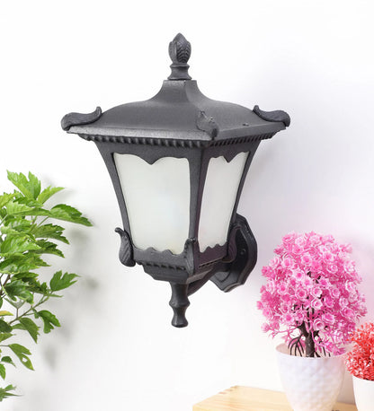 Svenska Black Metal Outdoor Wall Light | 0066-wall small | Included Bulb | Eliante by Jainsons Lights