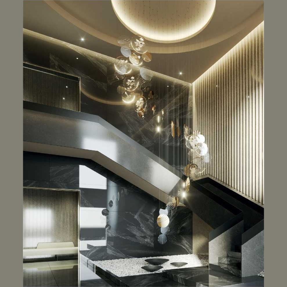 SOUL Engraved Crystal Disc Suspension Collection – full view