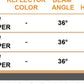 LCP-027 Deep — specification table (body colour, reflector, beam angle, dimensions)