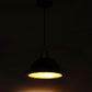 Black Metal Hanging Light -Spring-Bk-Gd - Included Bulb