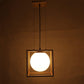 Golden Metal Hanging Light - SQ-DOOM-HL - Included Bulb