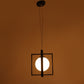 Black Metal Hanging Light - SQ-HL - Included Bulb