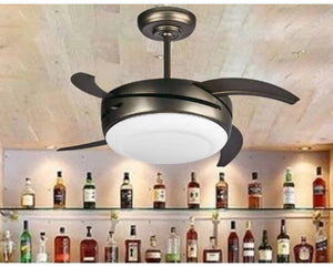 JS-LXR Modern BLDC 40” Ceiling Chandelier Fans SS0001-Tungsten Gold