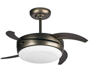 JS-LXR Modern BLDC 40” Ceiling Chandelier Fans SS0001-Tungsten Gold