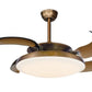 JS-LXR Classic BLDC 42” Ceiling Chandelier Fans SS0004-Oil Rubbed Bronze