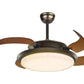 JS-LXR Classic BLDC 42” Ceiling Chandelier Fans SS0005-Antique Bronze