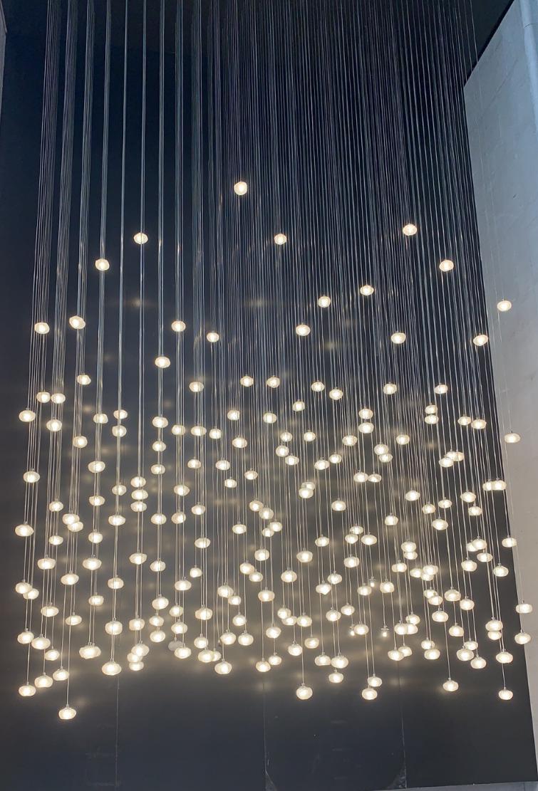Starfall Cascade Pendant Chandelier – A Statement Piece for Double-Height Lobbies