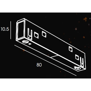 Straight Minus Adapter For 10mm Magnetic Track