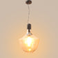 Black Metal Hanging Light - SURAJ-BIG-1P - Included Bulb