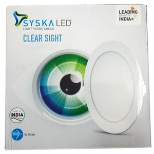 Syska Clear Sight Flicker Free Round Led Panel Light 12w SSK-PAF-1206R-12W