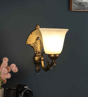 Palermo Antique Gold Iron Wall Sconces | S-128-1W | Included Bulb | Eliante by Jainsons Lights