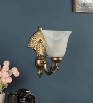 Palermo Antique Gold Iron Wall Sconces | S-128-1W | Included Bulb | Eliante by Jainsons Lights