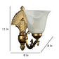 Palermo Antique Gold Iron Wall Sconces | S-128-1W | Included Bulb | Eliante by Jainsons Lights