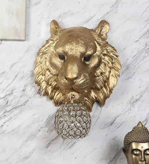 Tiger Gold Acrylic Wall Light | LION-GOLD | Included Bulb | Eliante by Jainsons Lights