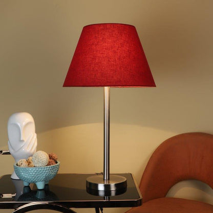 ELIANTE Red Silver Iron Table Lamp - TL-12045 - without bulb