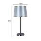 ELIANTE Shine Silver Iron Table Lamp - TL-12049 - without bulb