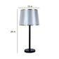 ELIANTE Shine Black Iron Table Lamp - TL-12050-BK - without bulb