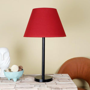ELIANTE Red Black Iron Table Lamp - TL-12053-BK - without bulb