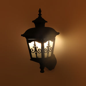 Black Metal Outdoor Wall Lights -Tokio-Outdoor- medium  - Included Bulb