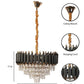 Torrica Black & Gold Iron CHANDELIERS | 1015-500MM | Included Bulb | Eliante by Jainsons Lights