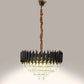 Torrica Black & Gold Iron CHANDELIERS | 1015-500MM | Included Bulb | Eliante by Jainsons Lights