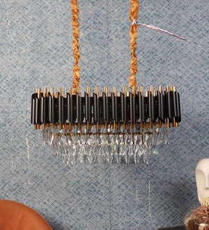 Torrica Black & Gold Iron CHANDELIERS | 1015-600X300MM | Included Bulb | Eliante by Jainsons Lights