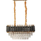 Torrica Black & Gold Iron CHANDELIERS | 1015-600X300MM | Included Bulb | Eliante by Jainsons Lights