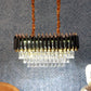 Torrica Black & Gold Iron CHANDELIERS | 1015-600X300MM | Included Bulb | Eliante by Jainsons Lights