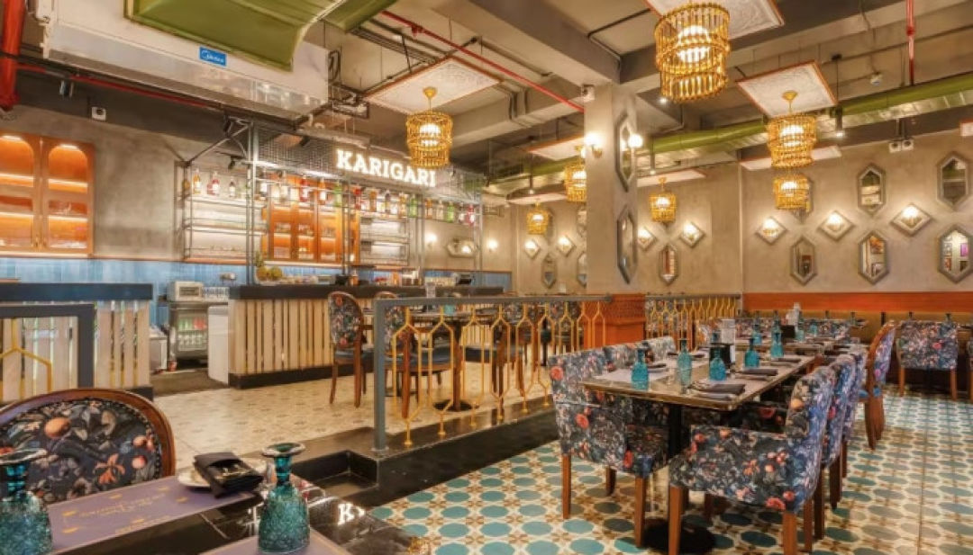 Karigari Restaurant's Culinary-Themed Custom Chandelier