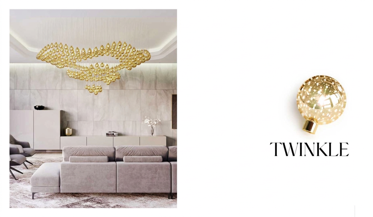 TWINKLE Crystal Ornament-Ball Suspension Collection – A Statement Piece for Grand Foyers & Living Spaces