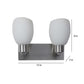 Twintown Silver Iron Wall Light | Z-590-2W | Included Bulb | Eliante by Jainsons Lights