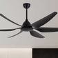 JS-LXR Modern BLDC 54" Ceiling Designer Fans VG0023-Matt Black