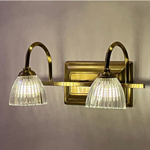 JS-SCH Vintage 02 Antique Brass Led Mirror Lights