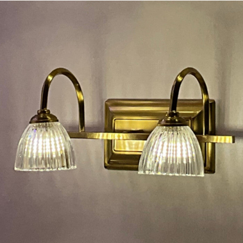 JS-SCH Vintage 02 Antique Brass Led Mirror Lights