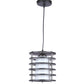 Voltira Brown and Black Wood and Iron Hanging Light  | E27 holder | without Bulb | M-19-1LP-RD-SMALL | Included Bulb | Eliante by Jainsons Lights