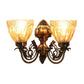 Antique Brass aluminium Wall Lights -W-1121-2W - Included Bulbs