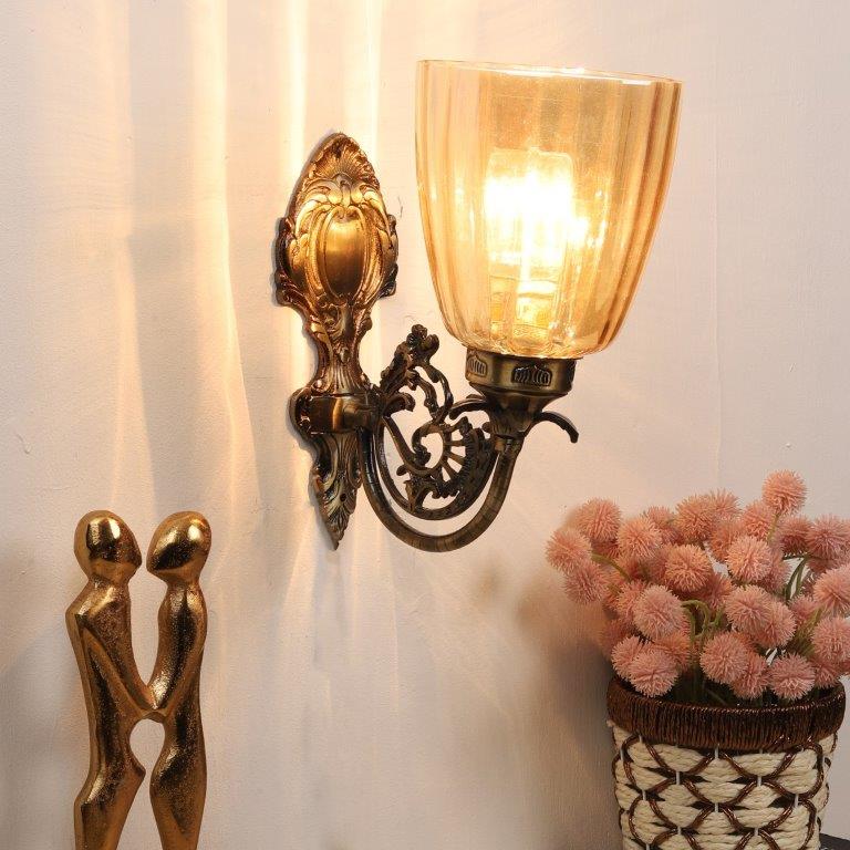 Antique Brass aluminium Wall Lights -W-1122-1W - Included Bulbs