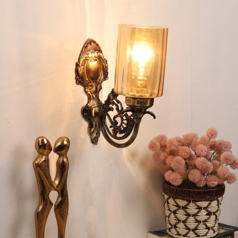 Antique Brass aluminium Wall Lights -W-1123-1W - Included Bulbs