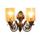 Antique Brass aluminium Wall Lights -W-1123-2W - Included Bulbs