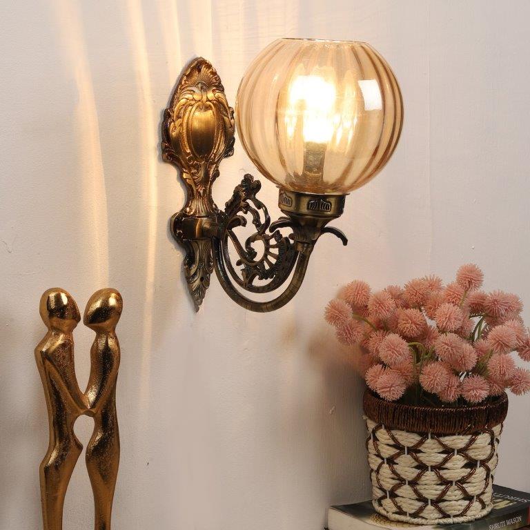 Antique Brass aluminium Wall Lights -W-1124-1W - Included Bulbs