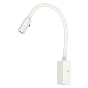 JS-SV-W/L 525 White/Black/Ss/Wood/Brass Antique/Copper Antique 3w Flexible Gooseneck Wall Light