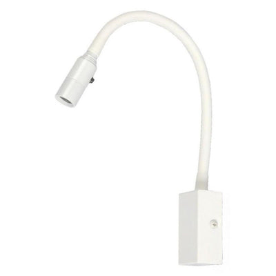 JS-SV-W/L 525 White/Black/Ss/Wood/Brass Antique/Copper Antique 3w Flexible Gooseneck Wall Light