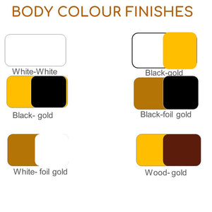 JS-SV-W/L 777 White-White/White-Gold/Black-Gold/White-Foil Gold/Black-Foil Gold/Wood-Gold 6w Led Wall Lights