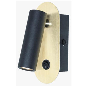 JS-SV-W/L 909 Black/White/Matt Gold/Matt Copper 3w Bedside Led Reading Wall Lights
